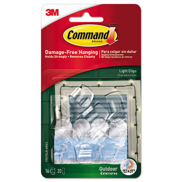 Command™ All Weather Hooks And Strips, Plastic, Small, 16 Clips And 20 Strips-pack freeshipping - TVN Wholesale